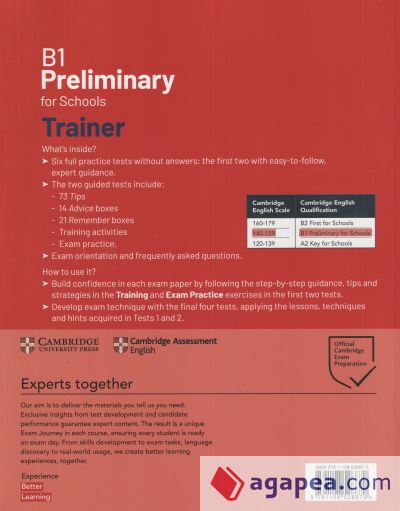 B1 Preliminary for Schools Trainer 1 for the Revised 2020 Exam Second edition. Six Practice Tests without Answers with Downloadable Audio