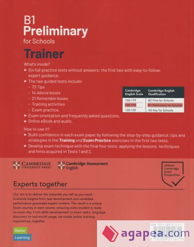 B1 Preliminary for Schools Trainer 1 for the Revised exam 2020 Second Edition. Six Practice Tests without Answers with Audio Download with eBook