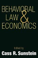 Portada de Behavioral Law and Economics