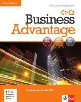 Portada de Business Advantage C1. Advanced. Student's Book with DVD