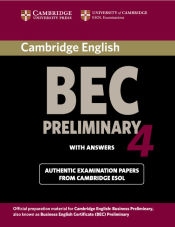 Portada de Cambridge Bec 4 Preliminary Student's Book with Answers