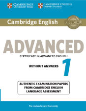 Portada de Cambridge English Advanced 1 for Revised Exam from 2015 Student's Book without Answers