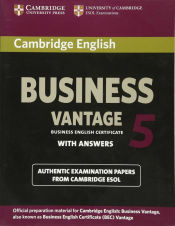 Portada de Cambridge English Business 5 Vantage Student's Book with Answers