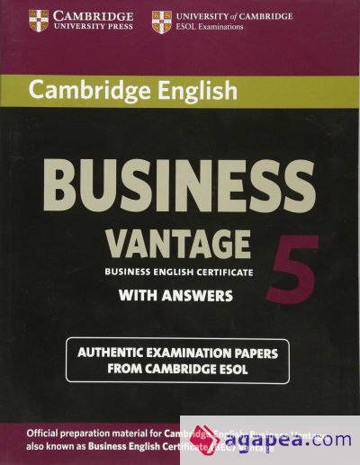 Cambridge English Business 5 Vantage Student's Book with Answers