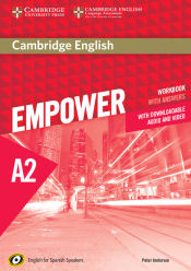 Portada de Cambridge English Empower for Spanish Speakers A2 Workbook with Answers, with Downloadable Audio and Video