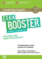 Portada de Cambridge English Exam Booster for First and First for Schools without Answer Key with Audio