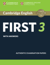 Portada de Cambridge English First 3. Student's Book with answers