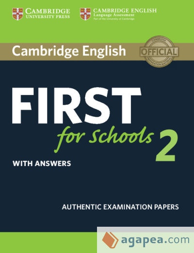 Cambridge English First for Schools 2 Student's Book with answers