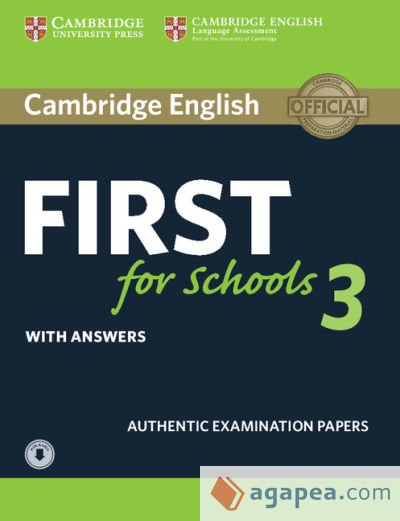 Cambridge English First for Schools 3. Student's Book with answers with Audio