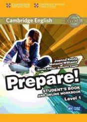 Portada de Cambridge English Prepare! 1 : student's book and online workbook