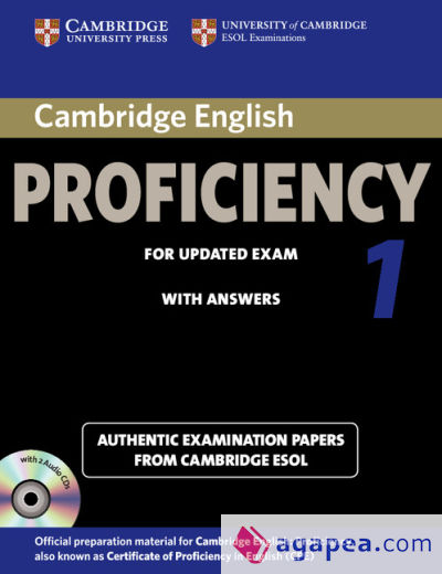 Cambridge English Proficiency 1 for Updated Exam Self-study Pack (Student's Book with Answers and Audio CDs (2))