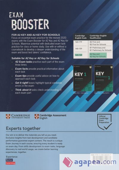 Cambridge Exam Boosters for the Revised 2020 Exam Second edition. Key and Key for Schools Exam Booster with Answither Key with Audio