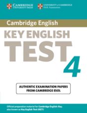 Portada de Cambridge Key English Test 4 Student's Book