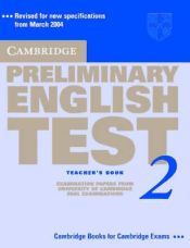 Portada de Cambridge Preliminary English Test 2 Teacher's Book