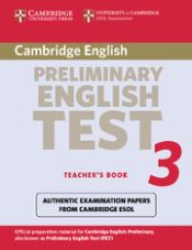 Portada de Cambridge Preliminary English Test 3 Teacher's Book