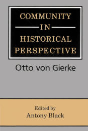 Portada de Community in Historical Perspective