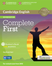 Portada de Complete First, Student's Book with Answers with Testbank