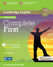 Portada de Complete First Student's Book without Answers with CD-ROM with Testbank 2nd Edition