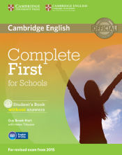 Portada de Complete First for Schools Student's Book without Answers with CD-ROM