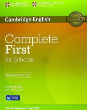 Portada de Complete First for Schools Teacher's Book