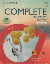 Portada de Complete Preliminary Second edition. Student's Book Pack (SB wo answers w Online Practice and WB wo answers w Audio Download)
