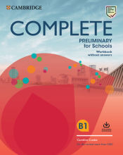 Portada de Complete Preliminary for Schools Workbook without Answers with Audio Download
