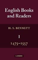 Portada de English Books and Readers 1475 to 1557