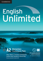 Portada de English Unlimited Elementary Coursebook with e-Portfolio and Online Workbook Pack