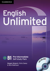 Portada de English Unlimited Pre-intermediate Self-study Pack (Workbook with DVD-ROM)