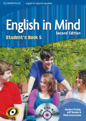 Portada de English in Mind for Spanish Speakers Level 5 Student's Book with DVD-ROM