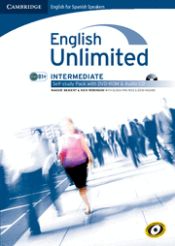 Portada de English unlimited for spanish speakers intermediate self-study pack (workbook with dvd-rom and audio cd)