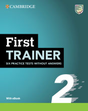 Portada de First Trainer 2  Six Practice Tests without Answers with Audio Download with eBook