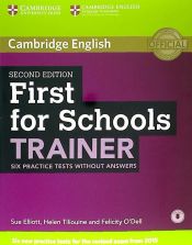 Portada de First for Schools Trainer. Six practice tests without answers