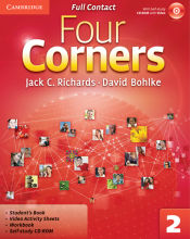 Portada de Four Corners Level 2 Full Contact with Self-study CD-ROM