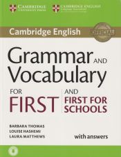 Portada de Grammar and vocabulary for First and First for schools book with answers and audio