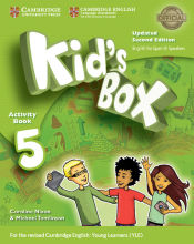 Portada de Kid's Box Level 5 Activity Book with CD ROM and My Home Booklet Updated English for Spanish Speakers