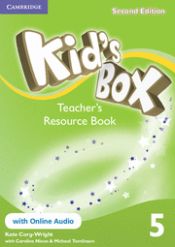 Portada de Kid's Box Level 5 Teacher's Resource Book with Online Audio 2nd Edition