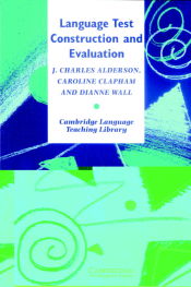 Portada de Language Test Construction and Evaluation