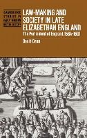 Portada de Law-Making and Society in Late Elizabethan England
