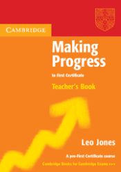 Portada de Making Progress to First Certificate Teacher's Book