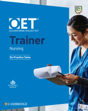 Portada de OET Trainers Nursing Six Practice Tests with Answers with Resource Download