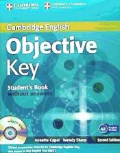 Portada de Objective Key Student's Book without Answers with CD-ROM 2nd Edition