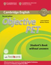 Portada de Objective PET Student's Book without Answers with CD-ROM with Testbank 2nd Edition