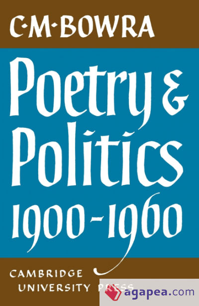 Poetry and Politics 1900 1960