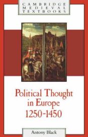 Portada de Political Thought in Europe, 1250 1450