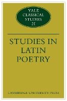 Portada de Studies in Latin Poetry