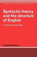 Portada de Syntactic Theory and the Structure of English