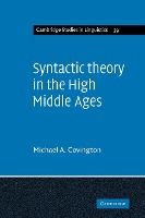 Portada de Syntactic Theory in the High Middle Ages