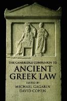 Portada de The Cambridge Companion to Ancient Greek Law