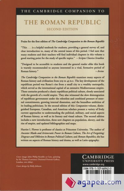 THE CAMBRIDGE COMPANION TO THE ROMAN REPUBLIC, SECOND EDITION - HARRIET ...